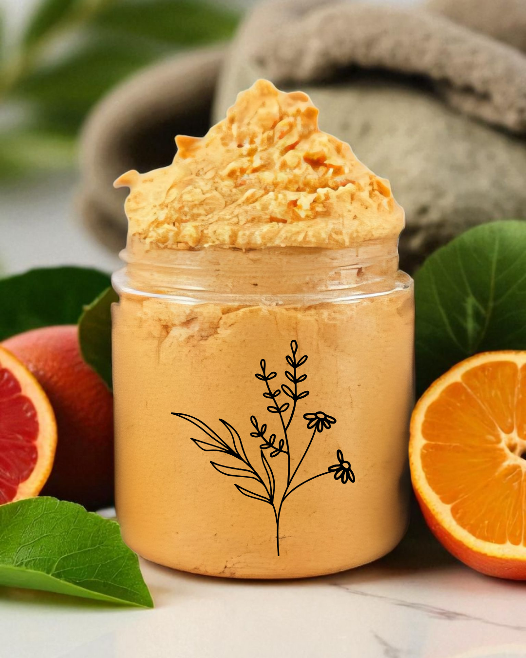 Exfoliante corporal cítrico